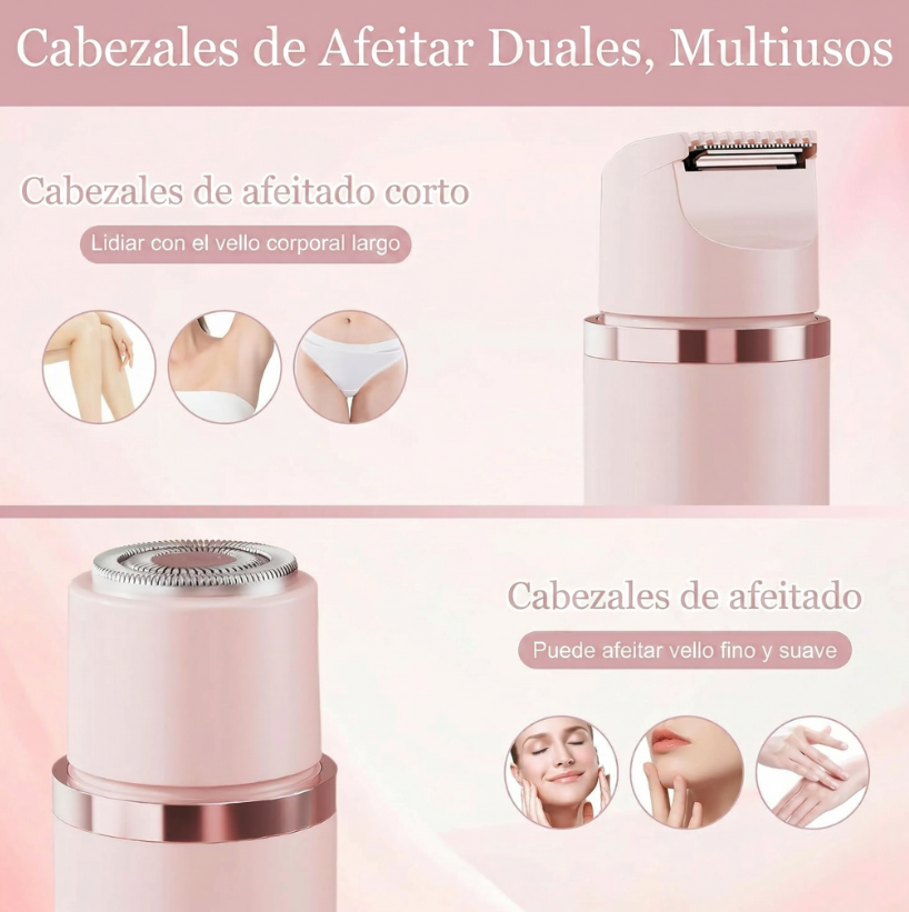 Depiladora eléctrica 2 en 1